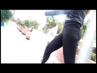 ass coed in black jeans
