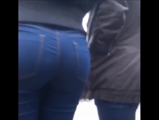 schoolgirl ass in jeans